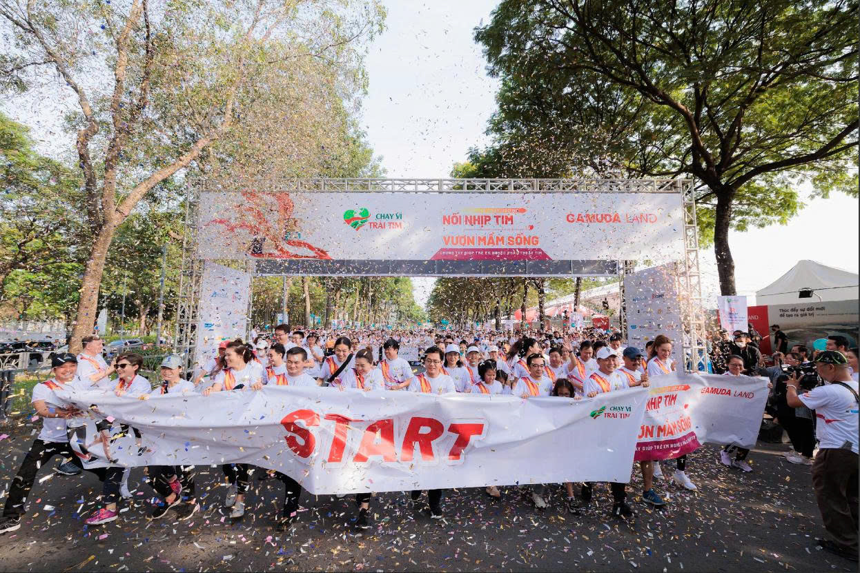 Chạy vì trái tim được sự ủng hộ đông đảo từ cộng đồng