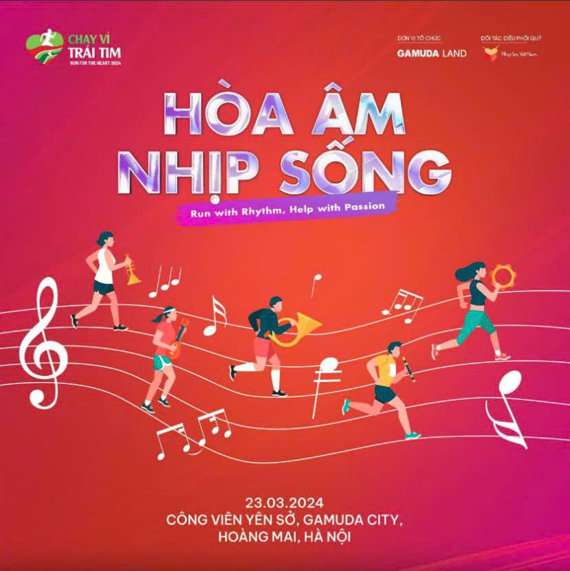 Với chủ đề "Hòa âm nhịp sống", chương trình Chạy vì trái tim năm thứ 10 hứa hẹn đem đến những trải nghiệm khó quên cho tất cả mọi người